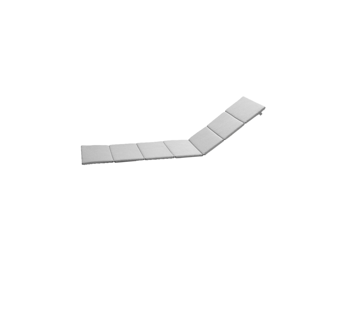 Rectangular, flat surface with multiple connected segments creating a slight curve for versatile positioning and use.
